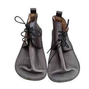Everleigh Meadow Oxford Bootie Metallic Gray Size 8 Barefoot New